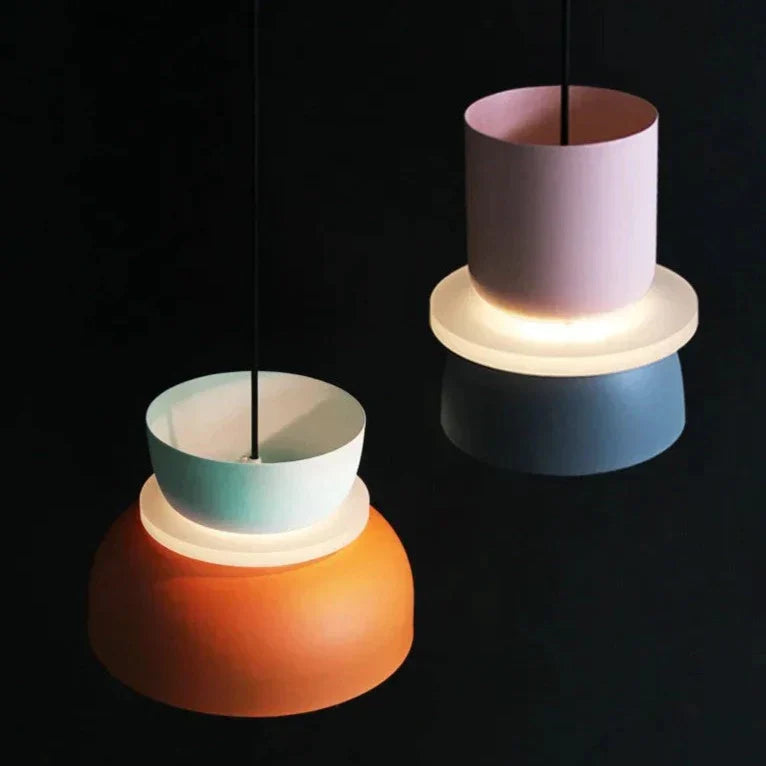 BowLift | LuminaGlow - Modern Pendant Light in Scandinavian Macaron Style