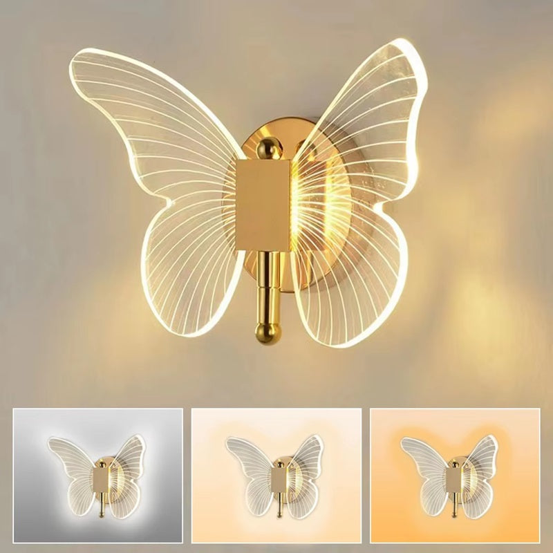 BowLift | Butterfly-Shaped LED Wall Lamp with Three Lighting Modes