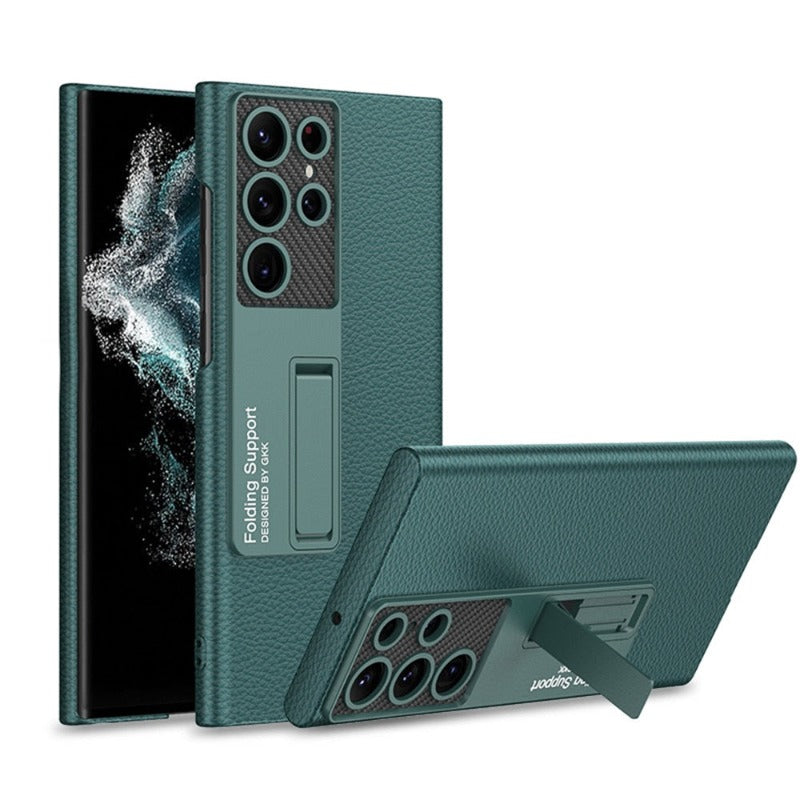 BowLift | Luxurious, ultra-thin leather phone case, shockproof, for Samsung Galaxy 23